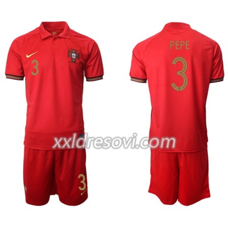 Portugal Pepe 3 Domaći Dječji Komplet Dresovi za Nogomet Euro 2020 (+ kratke hlače)